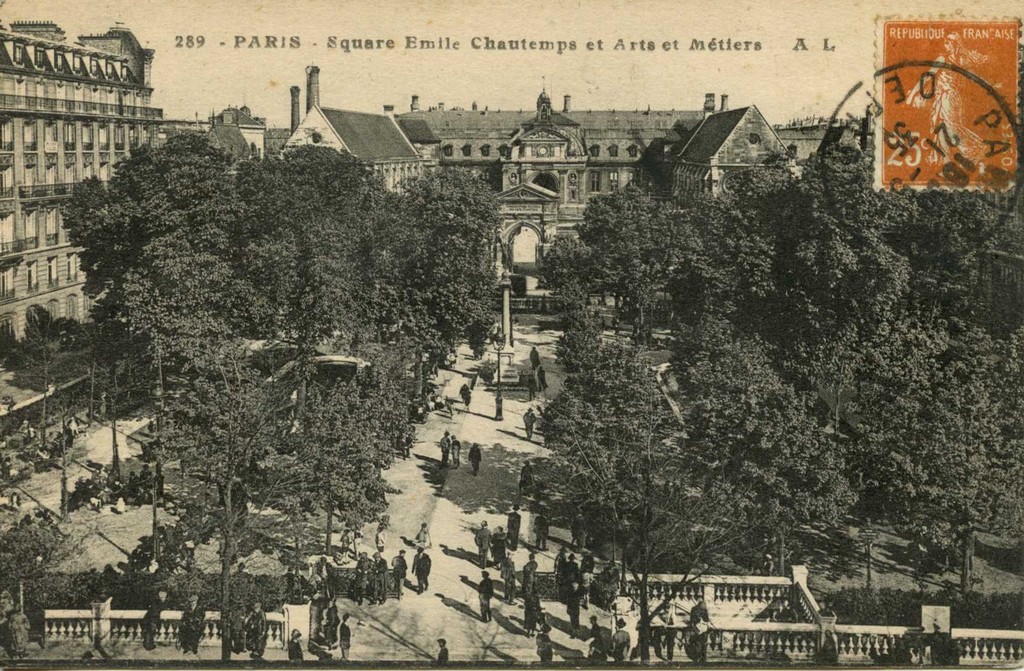 AL 289 - Paris - Square Emile Chautemps et Arts et Métiers