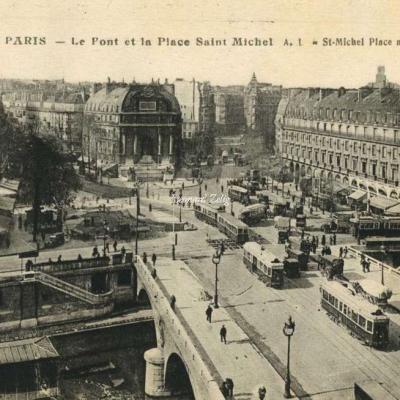 AL 44 - PARIS - Le Pont et la Place Saint-Michel