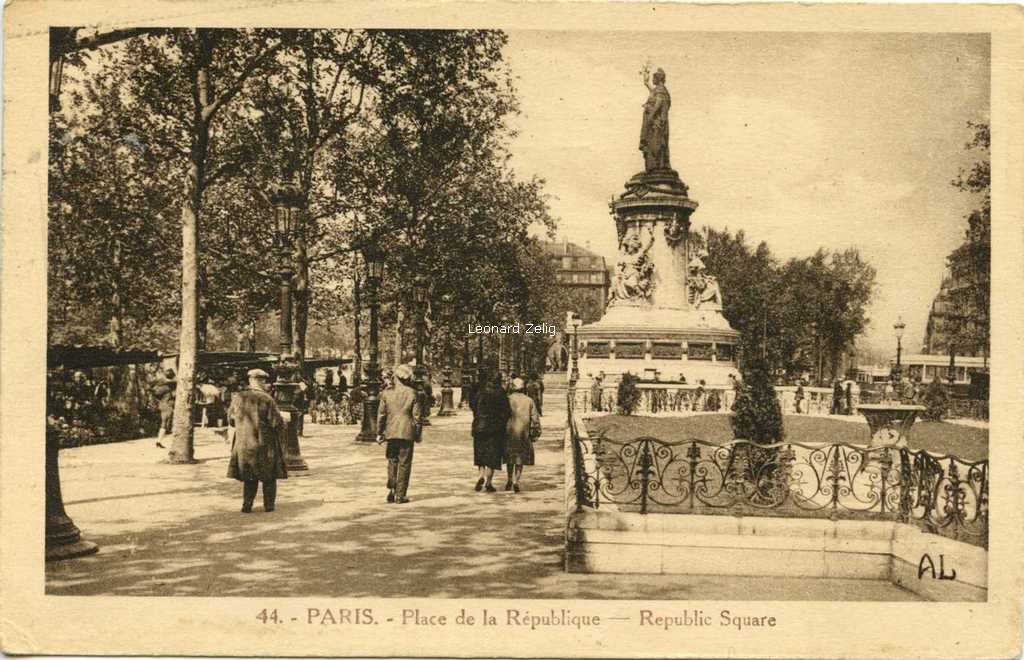 AL 44 - PARIS - Place de la République