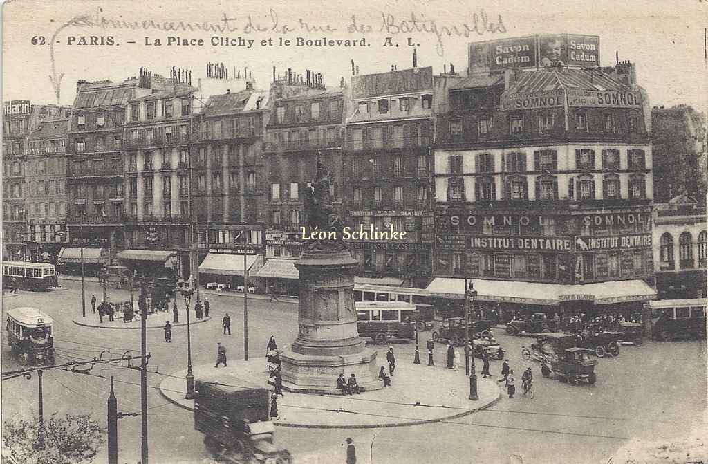AL 62 - La Place Clichy et le Boulevard