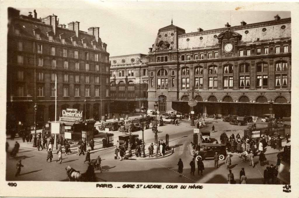 AN 490 - PARIS - Gare St-Lazare, Cour du Hâvre