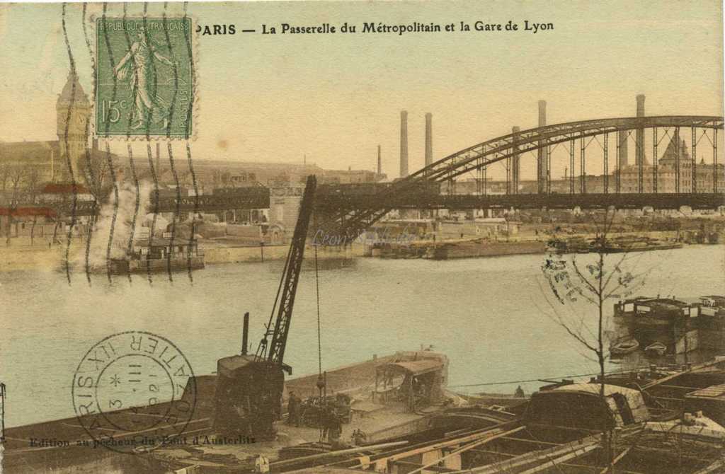 Au pêcheur du Pont d'Austerlitz - Passerelle et Gare de Lyon