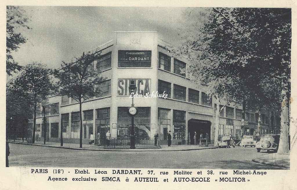 Auto-Ecole MOLITOR - Ets Léon Dardant, 37, rue Molitor