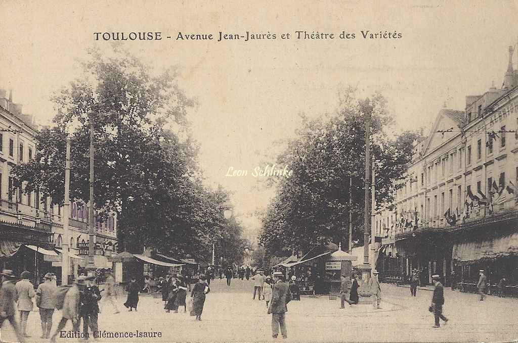 Avenue Jean-Jaurès et Théâtre des Variétés