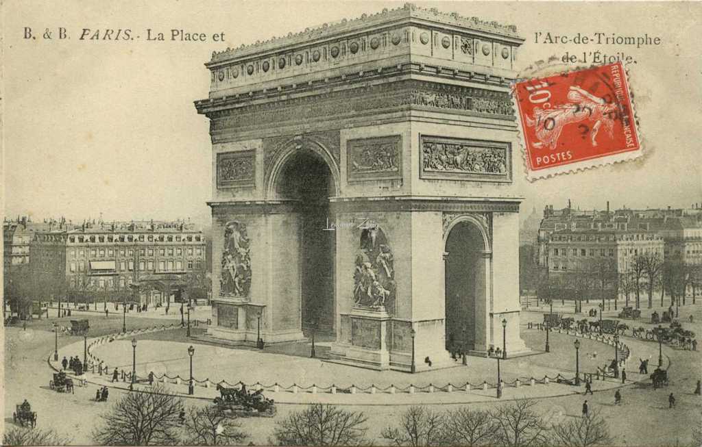 B&B - PARIS·La place et l'Arc de Triomphe de l'Etoile