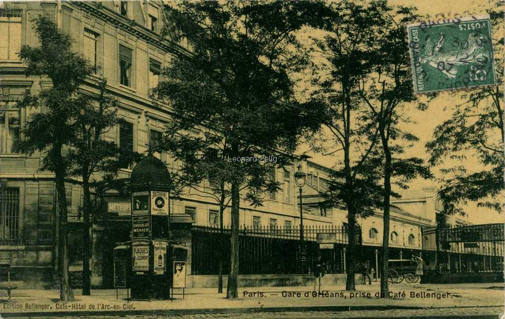 Bellenger edition - Gare d'Orléans, prise du Café Bellenger