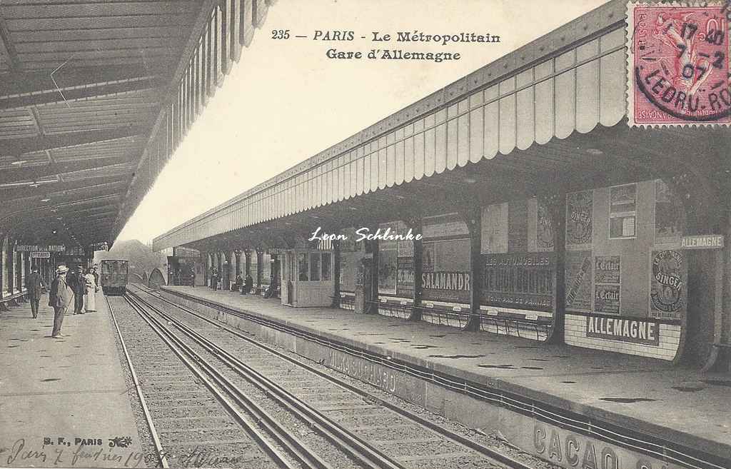 BF 235 - Le Métropolitain - Gare d'Allemagne