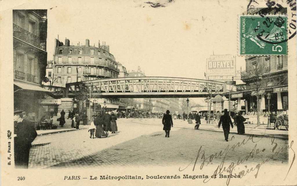 BF 240 - Le Métropolitain, boulevards Magenta et Barbès