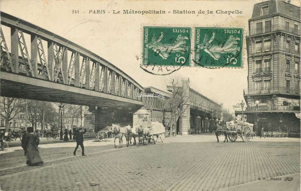 BF 241 - PARIS - Le Métropolitain - Station de la Chapelle
