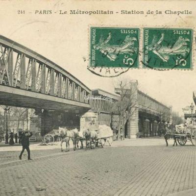 BF 241 - PARIS - Le Métropolitain - Station de la Chapelle