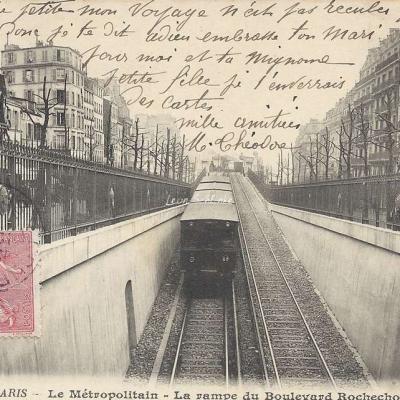 BF 272 - Le Metropolitain - La rampe du Boulevard Rochrchouart