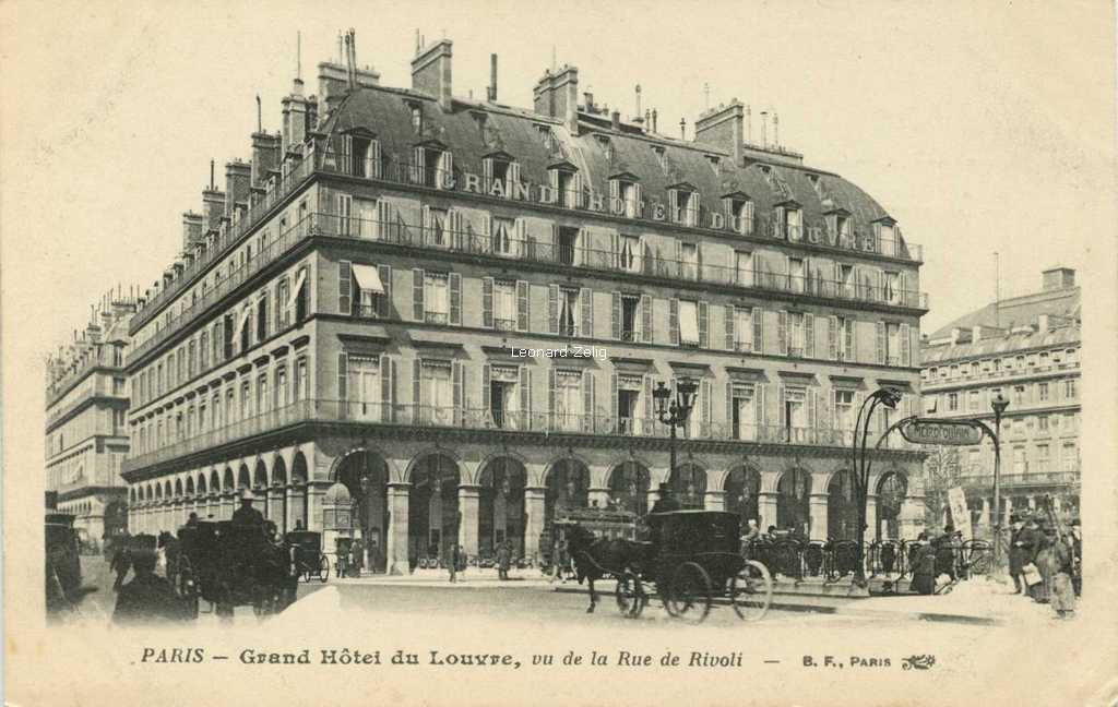BF - Grand Hôtel du Louvre vue de la Rue de Rivoli