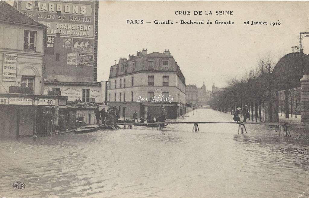 ELD - Boulevard de Grenelle inondé
