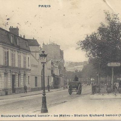 CP 952 - PARIS - Boulevard Richard-Lenoir - Le Metro - Station Richard-Lenoir