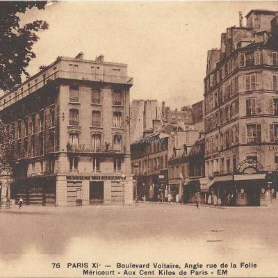 Boulevard Voltaire Angle rue de la Folie Mericourt - EM 76