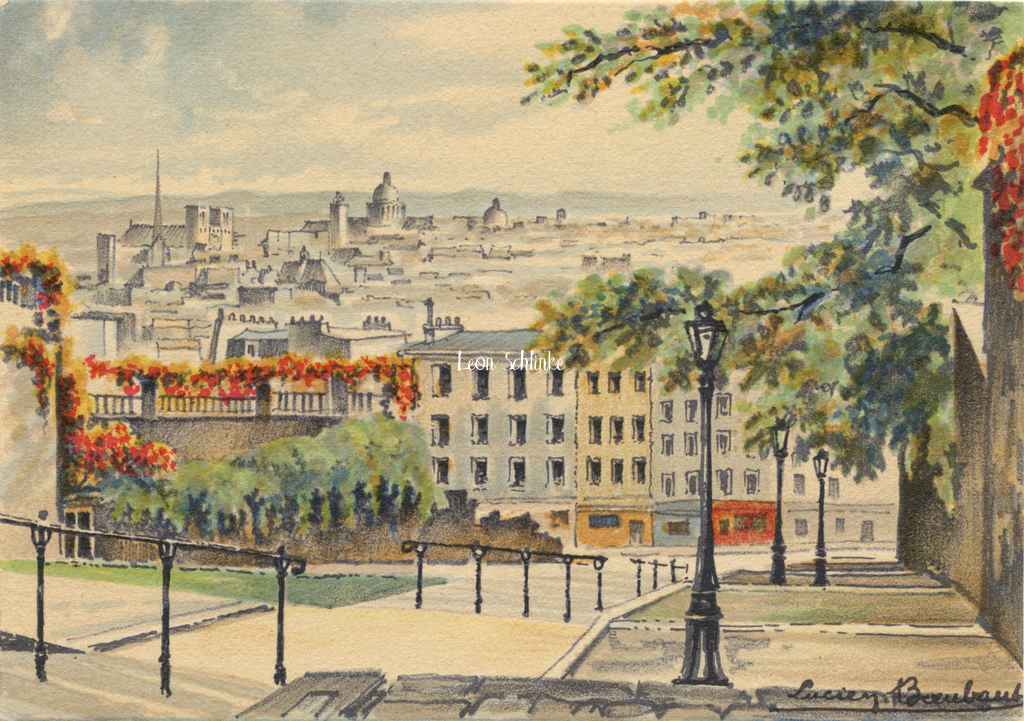 C - La Rue du Calvaire à Montmartre