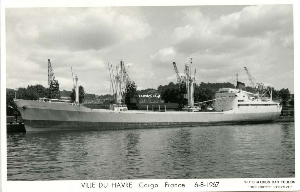 Cargo VILLE DU HAVRE France 6-8-1967