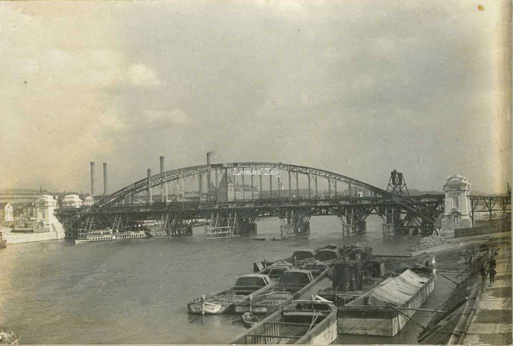Carte-photo - Construction du Viaduc d'Austerlitz