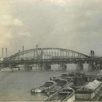 Carte-photo - Construction du Viaduc d'Austerlitz
