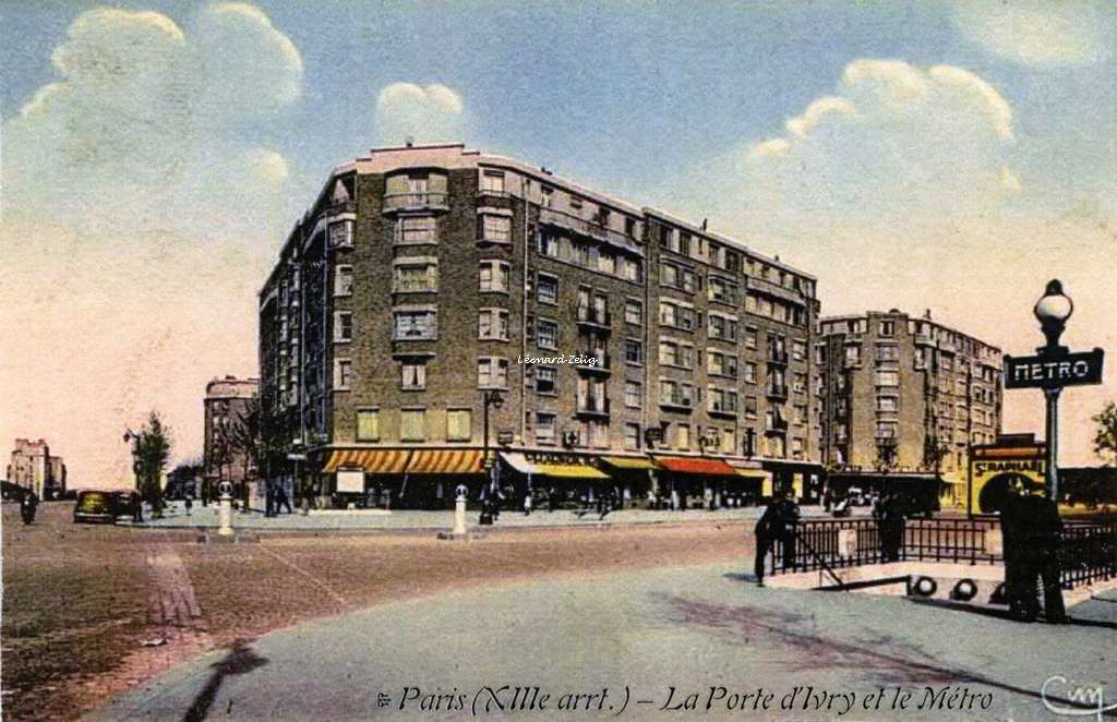 CIM - Paris (XIII°) - La Porte d'Ivry et le Métro