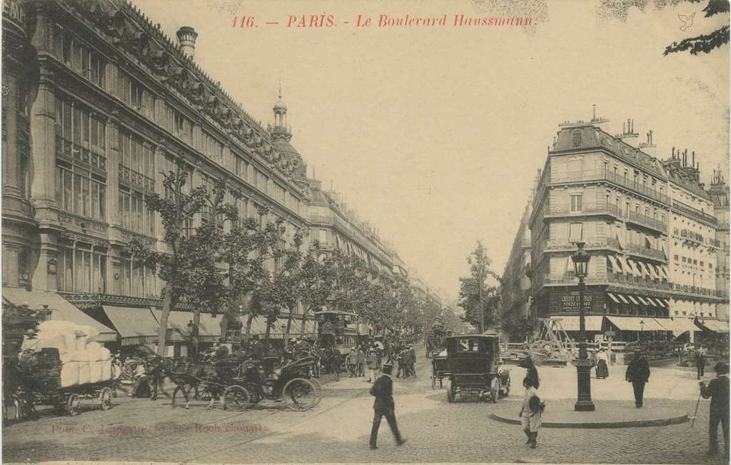 CJ 116 - PARIS - Le Boulevard Haussmann