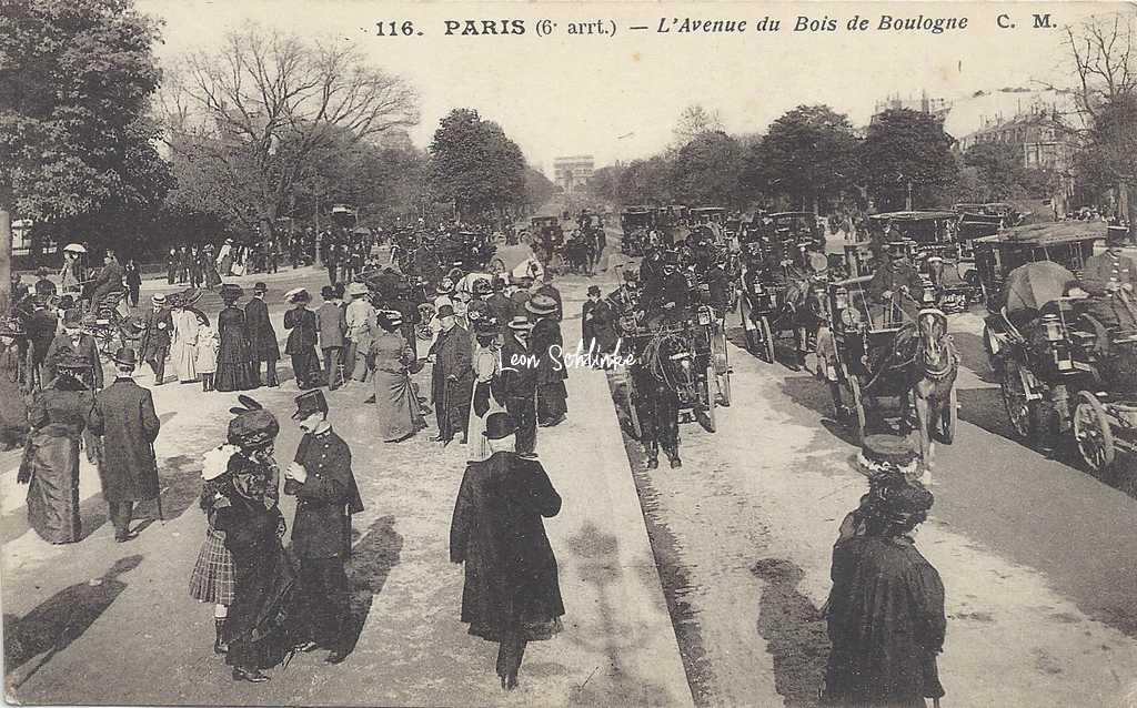 CM 116 - PARIS - L'Avenue du Bois de Boulogne