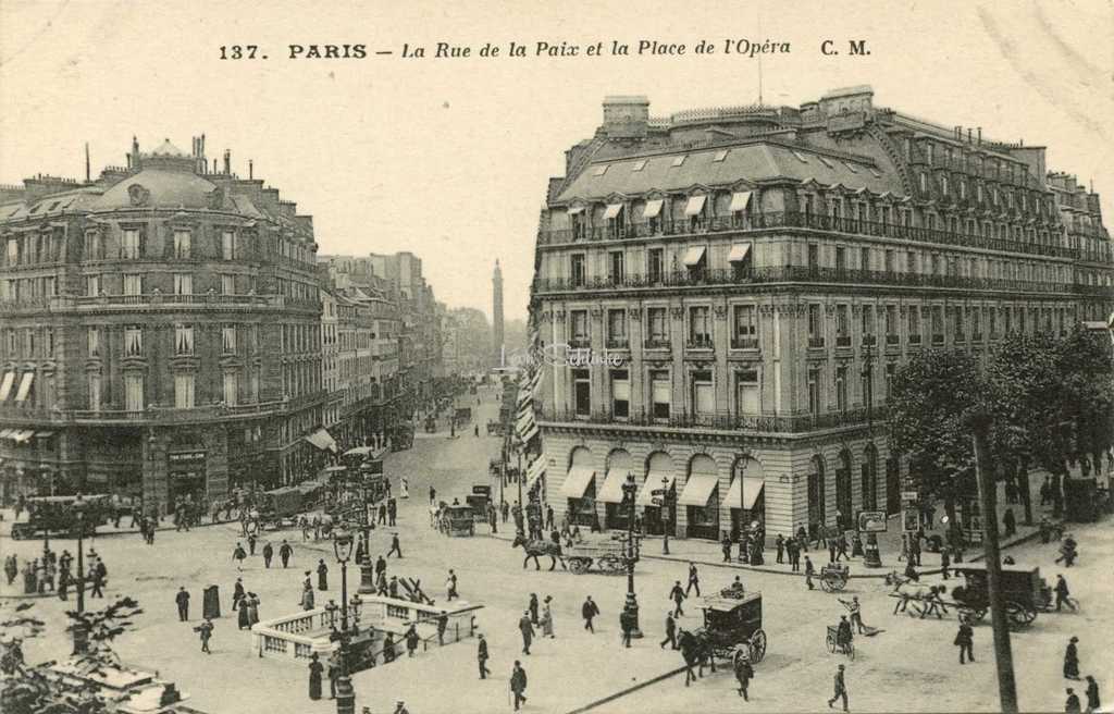 CM 137 - La Rue de la Paix et la Place de l'Opéra