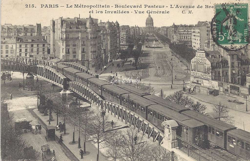 CM 215 - Le Metropolitain Boulevard Pasteur et Avenue de Breteuil