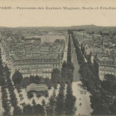 CM 219 - PARIS - Panorama des Avenues Wagram, Hoche et Friedland
