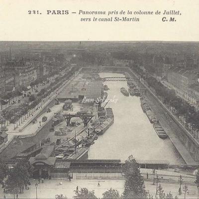 CM 231 - Panorama pris de la Colonne de Juillet