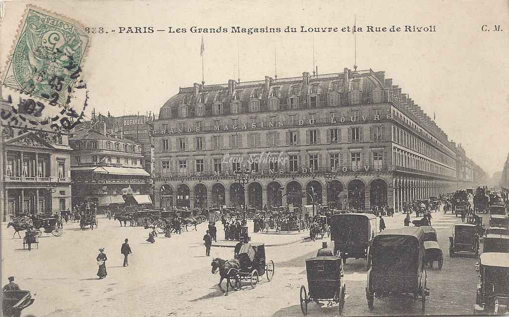 CM - 838 - Les Grands Magasins du Louvre et la Rue de Rivoli