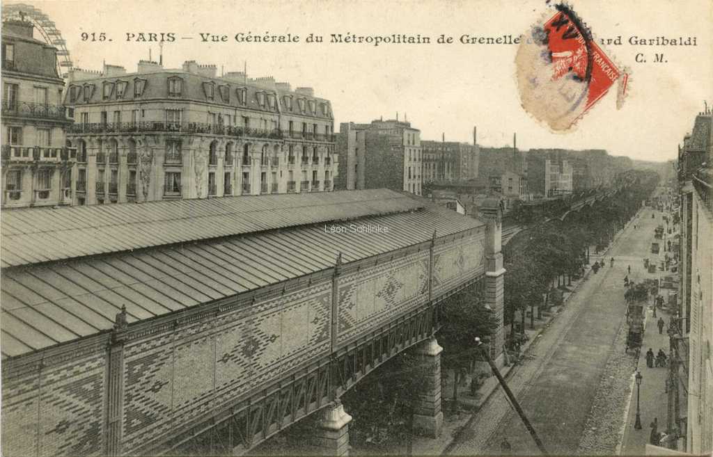 CM 915 - Métro de Grenelle au Boulevard Garibaldi