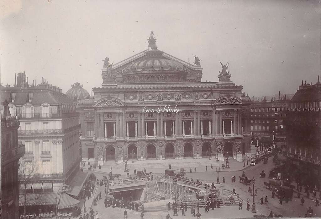 Inconnu - Construction station Opéra 1903