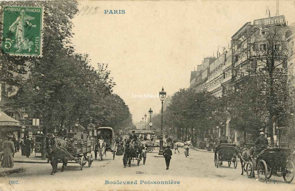 CP 1607 - Boulevard Poissonnière