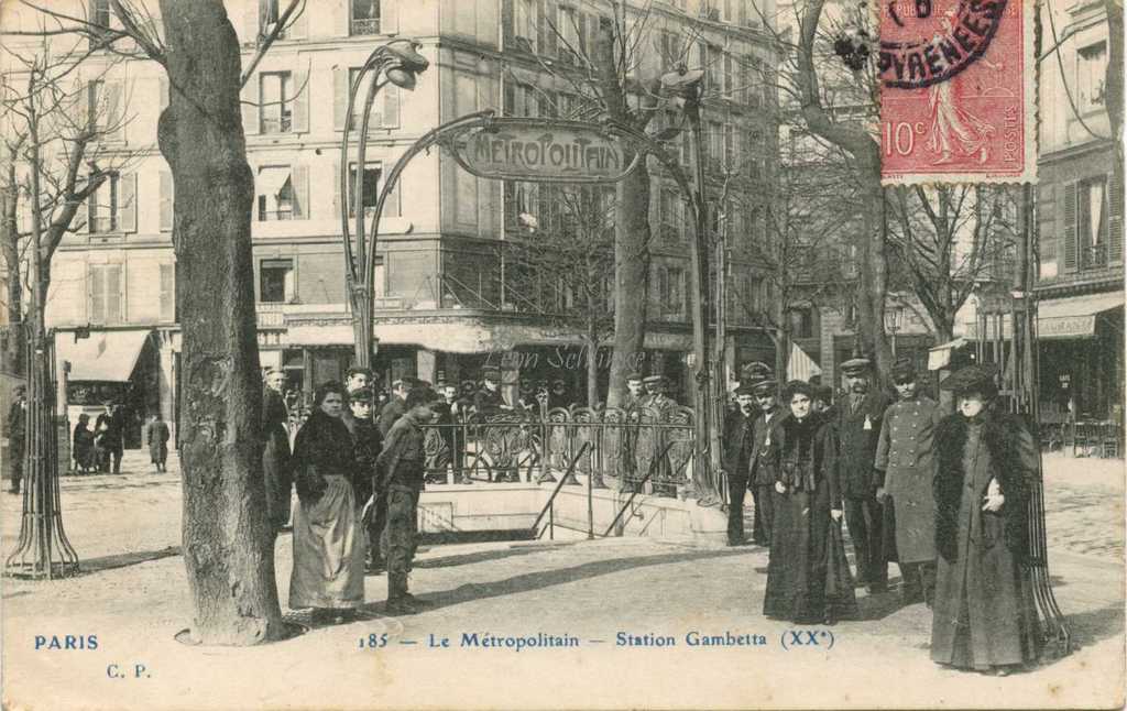 CP 185 - Le Métropolitain - Station Gambetta