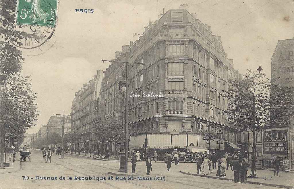 CP 790 - Avenue de la République et Rue St-Maur
