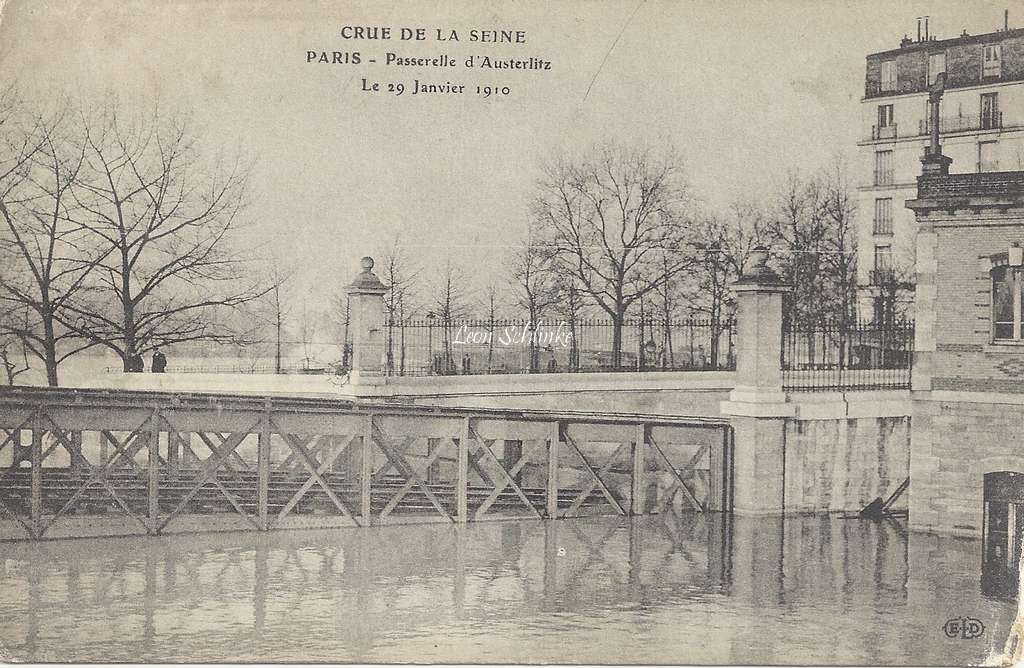 ELD - Crue de la Seine Passerelle d'Austerlitz