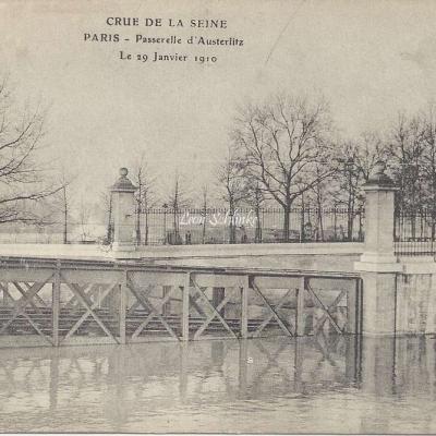 ELD - Crue de la Seine Passerelle d'Austerlitz