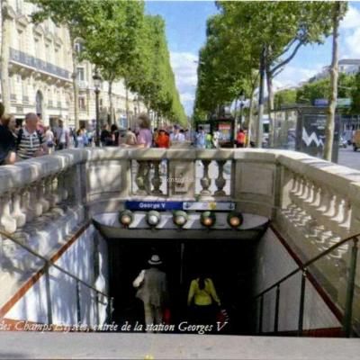 D.Wagner - Paris, Avenue des Champs Elysées, entrée de la station George V