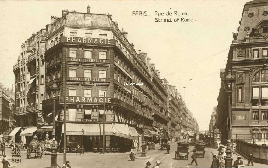 DIX 5191 - PARIS - Rue de Rome - Street of Rome