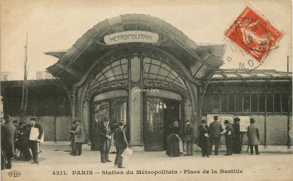ELD 4211 - PARIS - Station du Métropolitain - Place de la Bastille