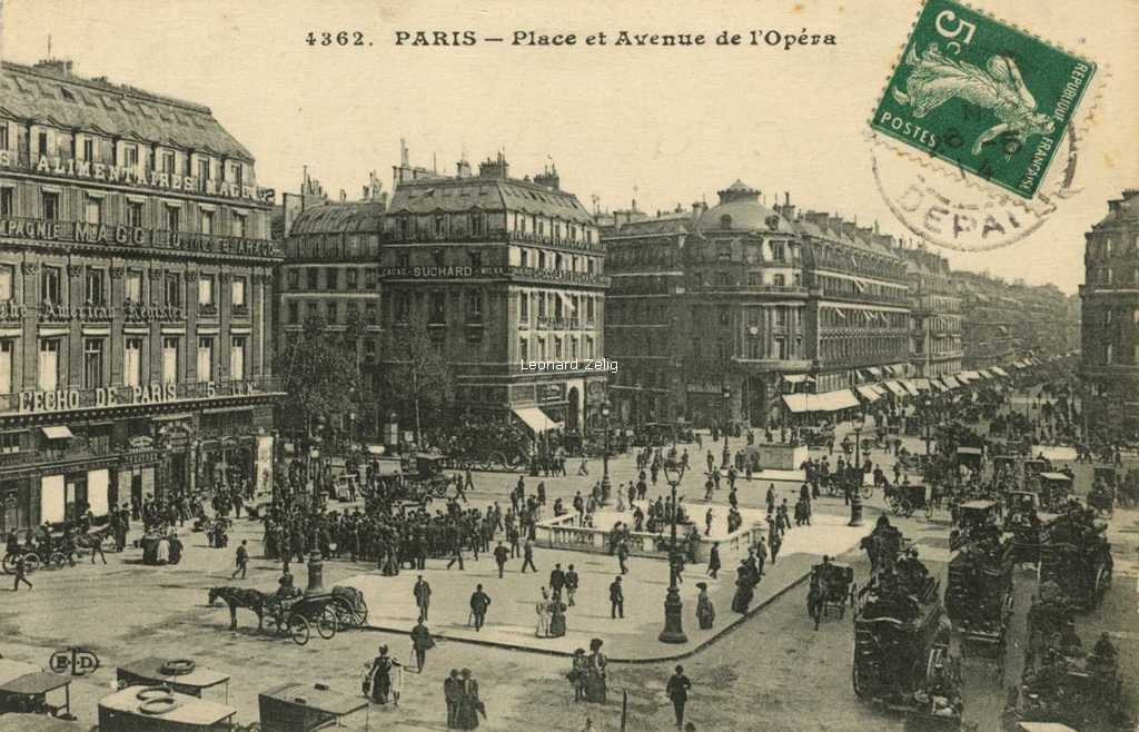 ELD 4362 - PARIS - Place et Avenue de l'Opéra