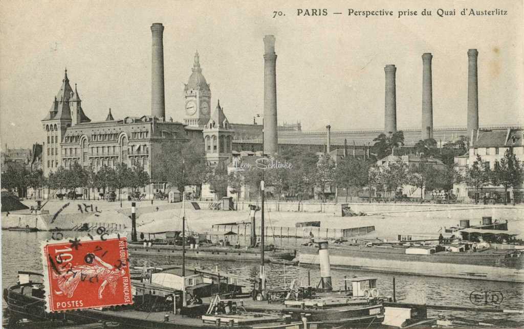 ELD 70 - PARIS - Perspective prise du Quai d'Austerlitz