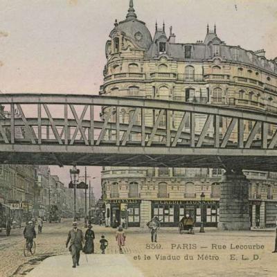 ELD 859 - PARIS - Rue Lecourbe et le Viaduc du Métro