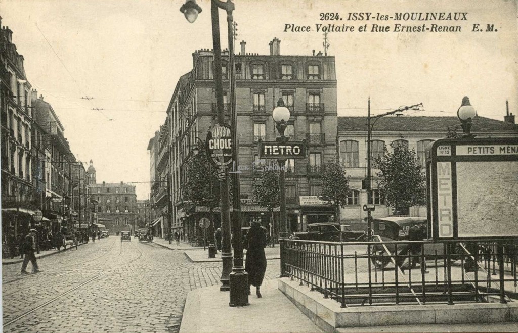 EM 2624 - Issy-les-Moulineaux - Place Voltaire et Rue Ernest-Renan