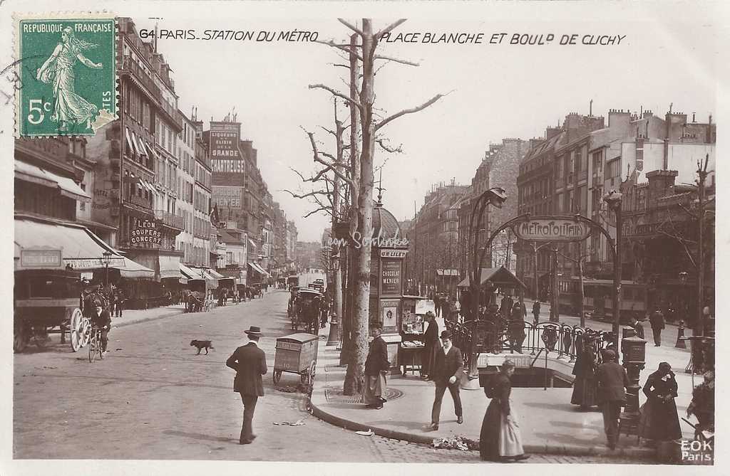 EOK 64 - Station du Métro - Place Blanche et Bd de Clichy