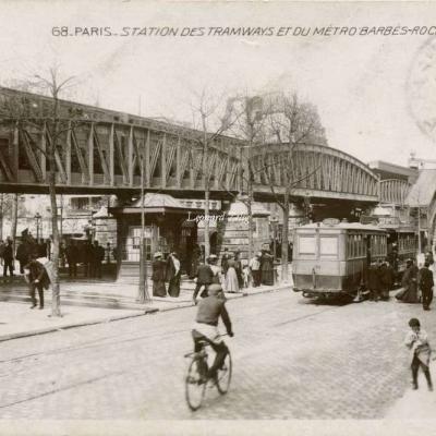 EOK 68 - PARIS - Station des Tramways et du Métro Barbès-Rochechouart