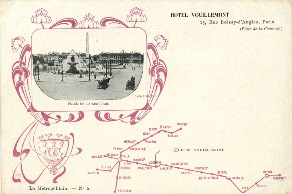 EPI - Le Métropolitain n° 5 - HOTEL VOUILLEMONT