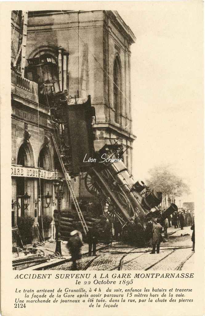 ES 2124 - Accident à la Gare Montparnasse le 22 Octobre 1895