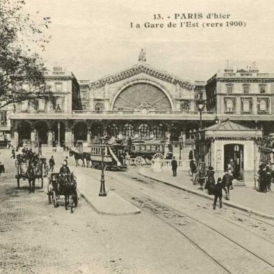ES Paris 13 - PARIS d'hier - La Gare de l'Est (vers 1900)